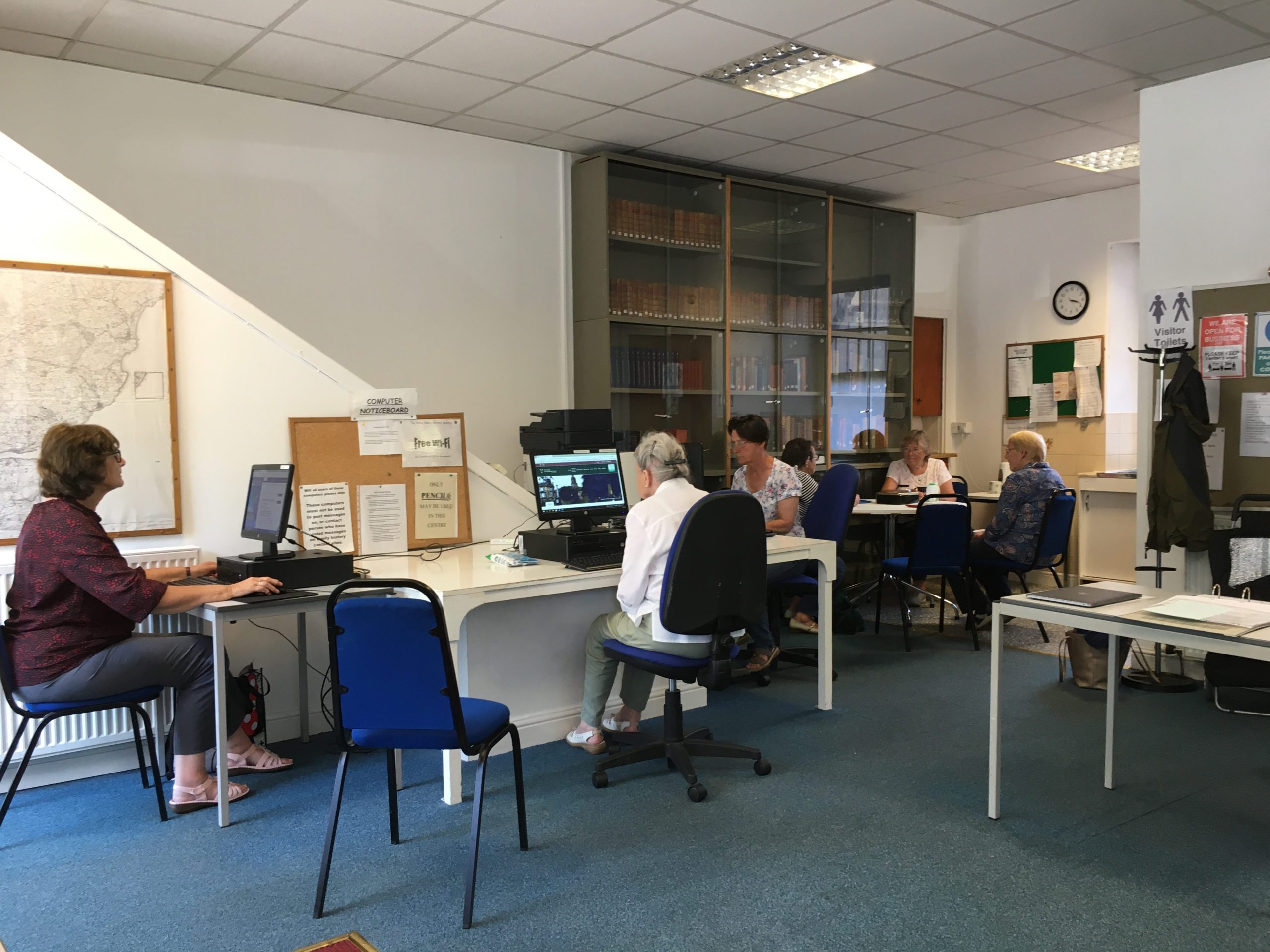 Members finding ancestors at our research centre