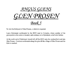 Glen Prosen Memorial Inscriptions PDF Download